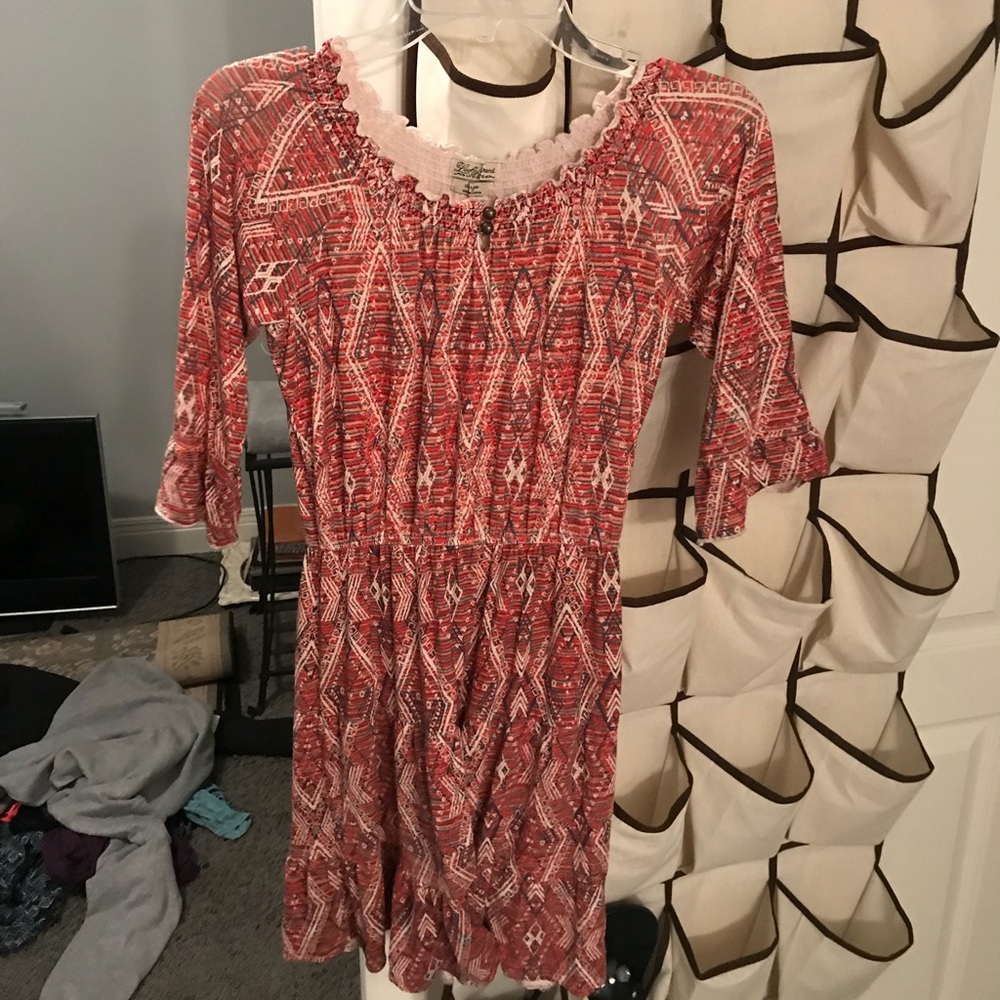 Orange Pattered Dress